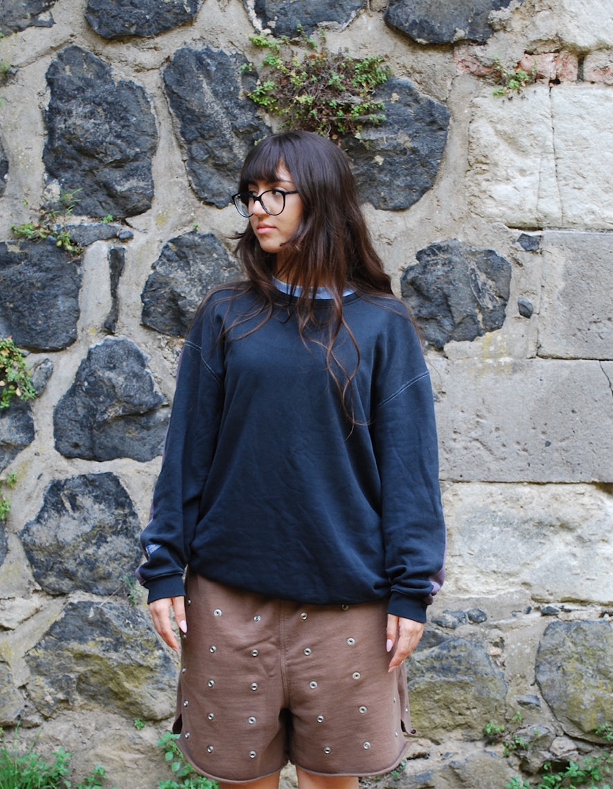 Kapital Remake 2-Toned Bones Sweater