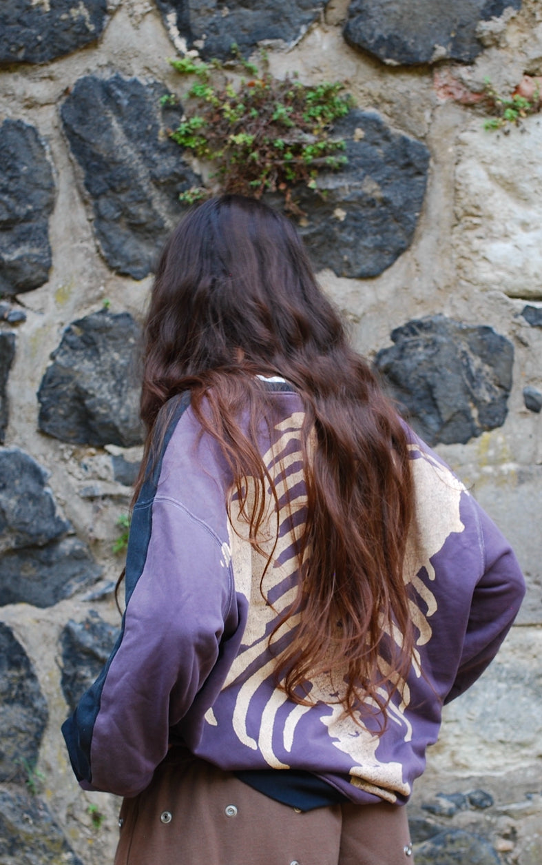 Kapital Remake 2-Toned Bones Sweater