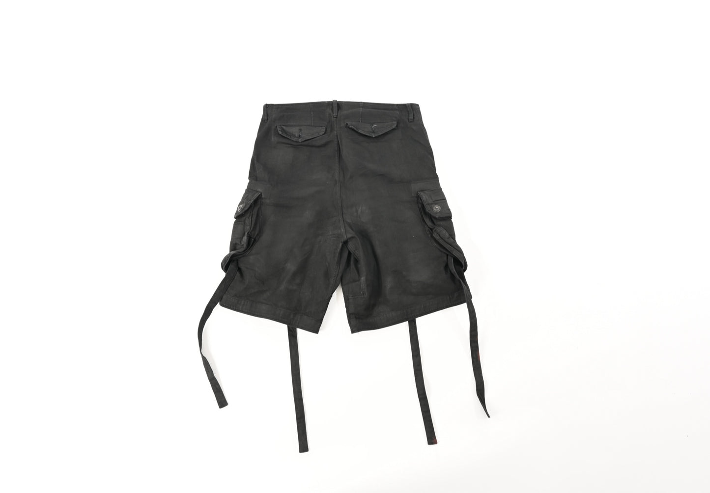 Julius 07 S/S 22 Waxed Gas Mask Cargo Shorts